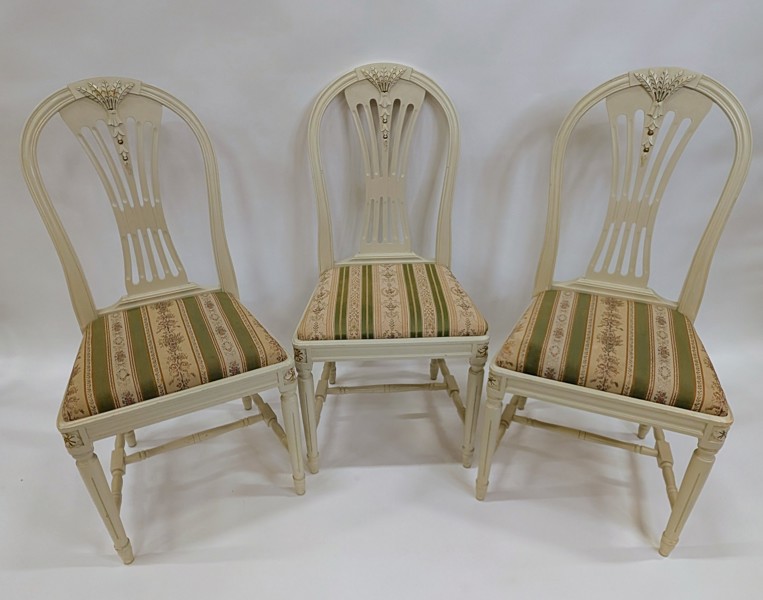 XXX  Matsalsgrupp 11 delar "Axet"-gustaviansk stil