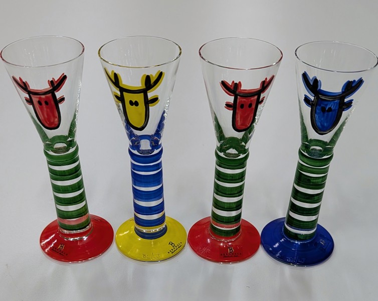 XXX Snapsglas 4st - Bergdala Glasbruk