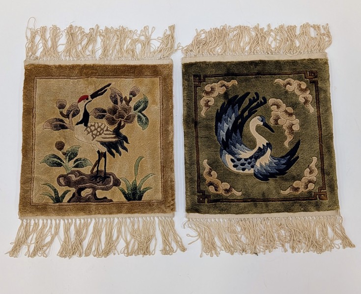 Kinesiska sidenmattor 2 st