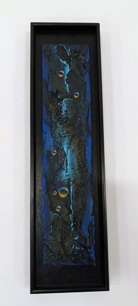 Väggkonstverk, handgjord och unik i blandteknik av Kis Spirello