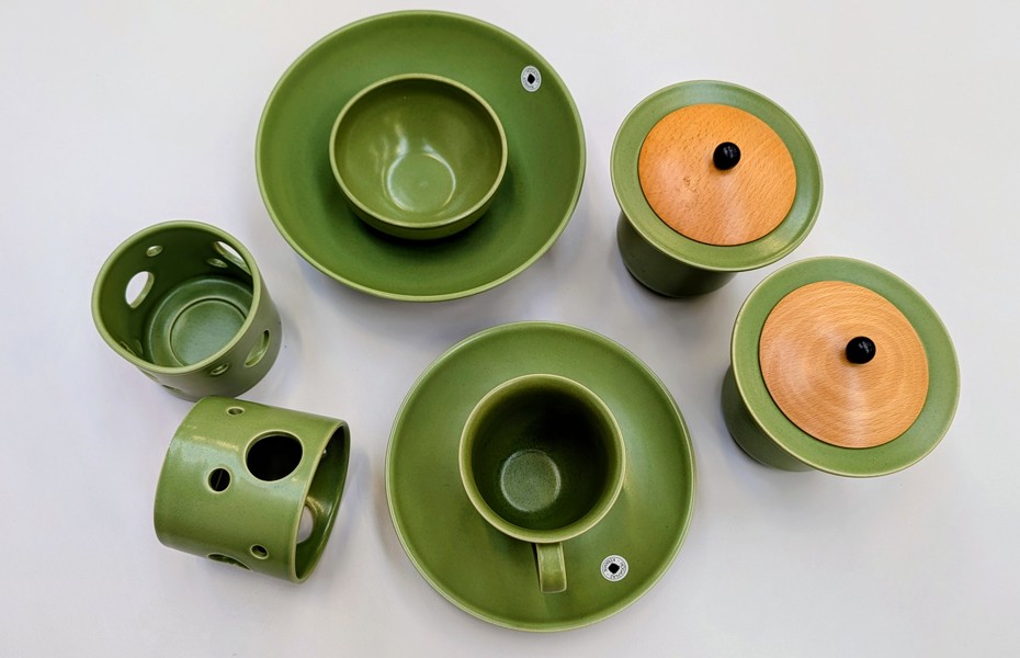 PORSLIN Höganäs 27 delar Grönt