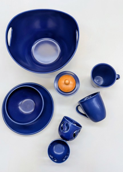 PORSLIN Höganäs 40 delar Mörkblå