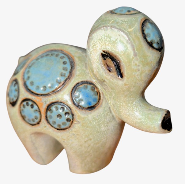 Elefant Ringo 4 i stengods Britt-Louise Sundell Gustavsberg