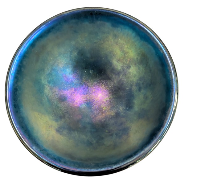 Konstglas skål Signerad