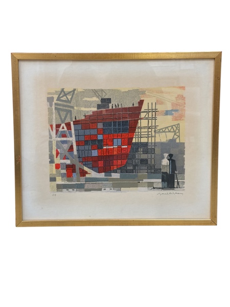 TAVLA Axel Olson Litografi