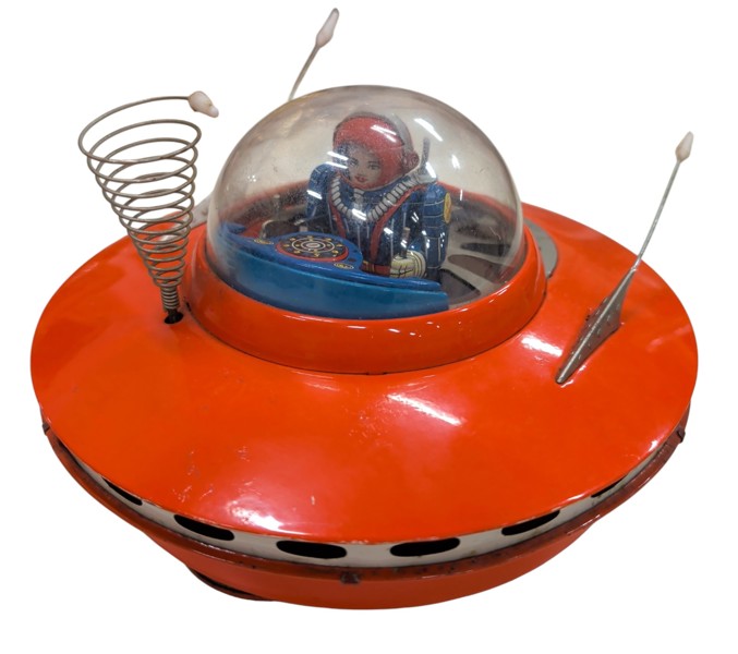 Plåtleksak K.O. Flygande Tefat, Japan