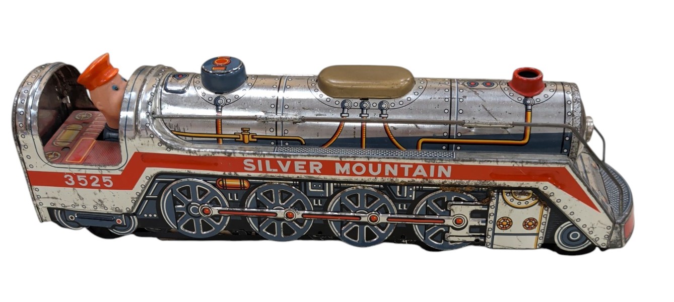 Plåtleksak ,Tåg "Silvermountain" Japan