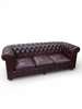SOFFA 3- sits Chesterfield , Oxblod