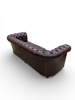 SOFFA 3- sits Chesterfield , Oxblod