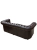  Soffa 3-sits Chesterfield Läder