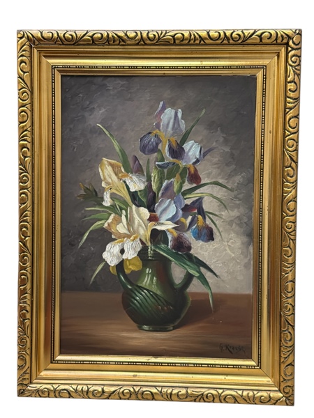 TAVLA Olja  på duk, 