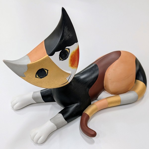 XXX Kattskulptur i porslin Rosa Wachtmeister Goebel 1900-tal