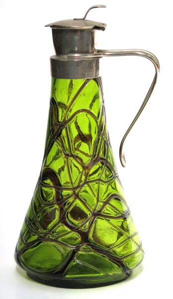 STARKVINSKANNA, glas med metallmontage