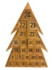 Adventskalender gjord av trä