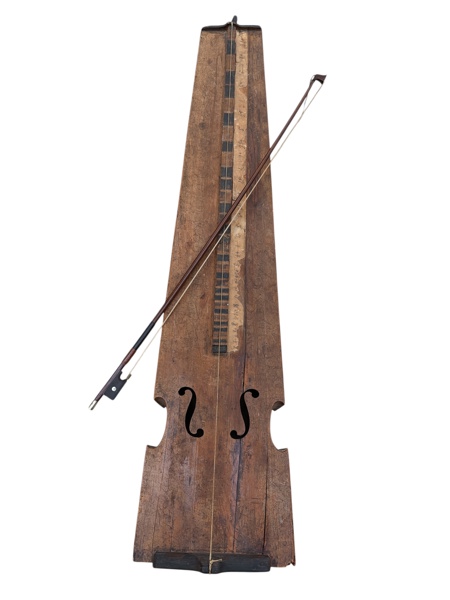 Psalmmodikon med stråke 1800-tal instrument