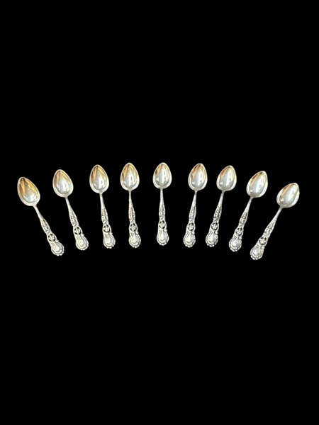 SILVER teskedar 9 st