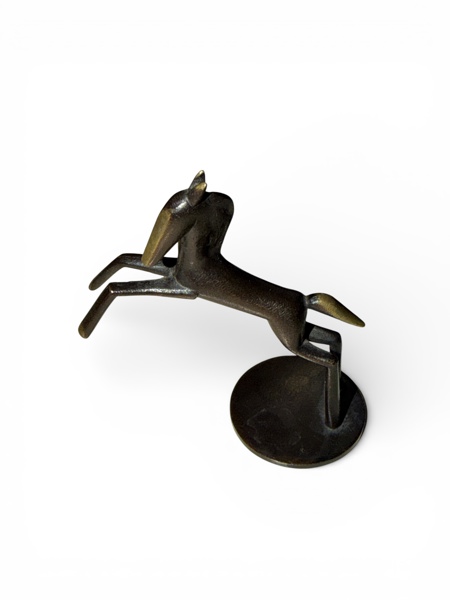 SKULPTUR, brons patinerad, märkt "RR"