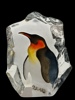 SKULPTUR, glasblock Pingvin