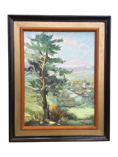 TAVLA Olja på panå Konstnär Laszlo Kelemen Ungern