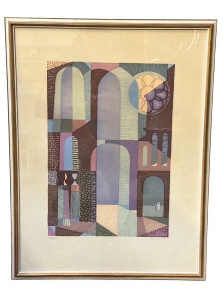 TAVLA, Färglitografi Sven Jonson