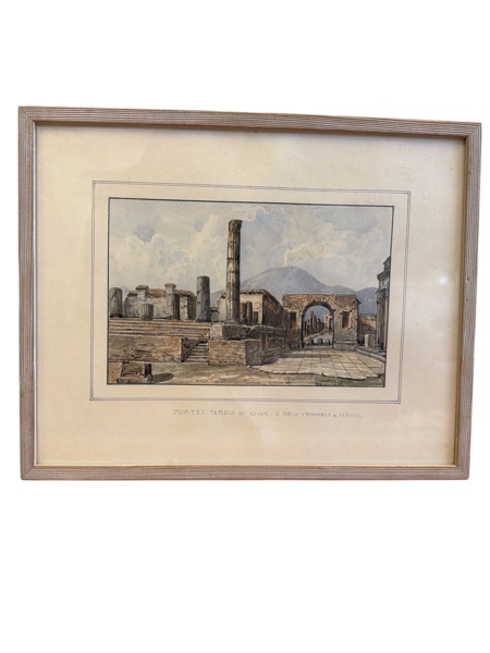 Tavla Akvarell Pompeji