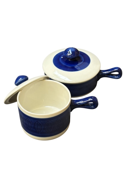 KAROTTER  med lock ,2 Stycken , Koka Blå