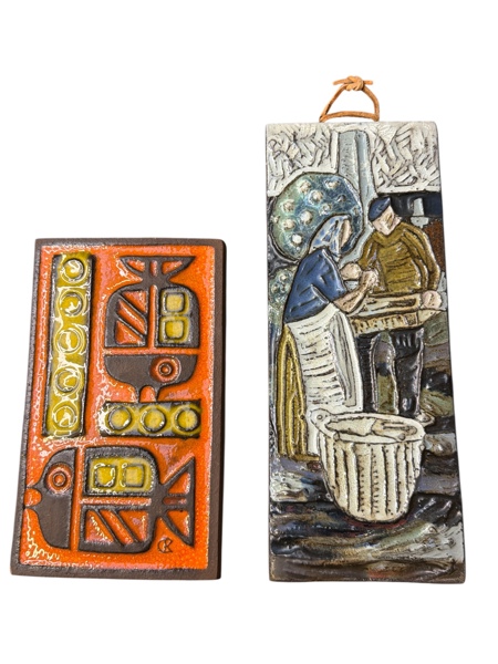 VÄGGTAVLOR, Keramik 2 st, Danmark