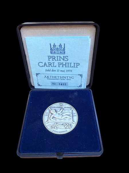 SILVER, medalj Prins Carl Philip