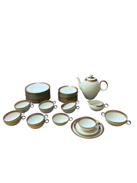 KAFFESERVIS, porslin Hackefors 39 delar