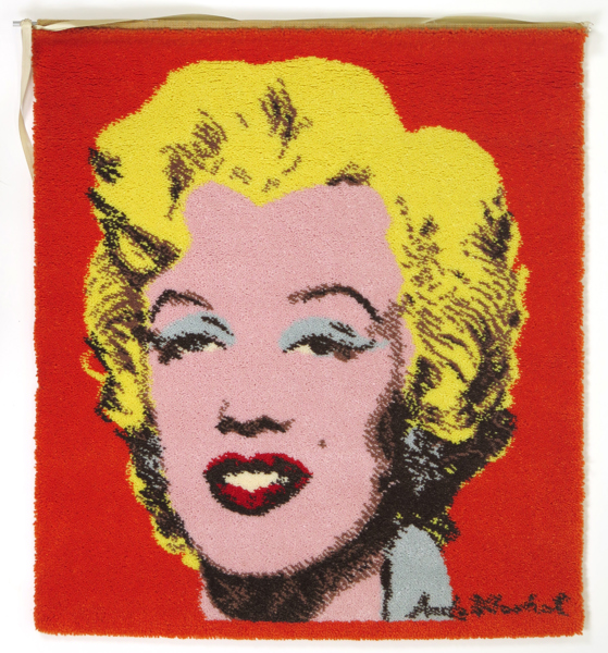 Warhol, Andy, efter, för Ege Art Denmark, Danmark, väggmatta, "Shot red Marilyn-1964"