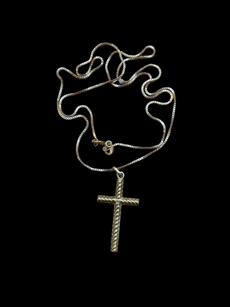 GULD kors och kedja 18K