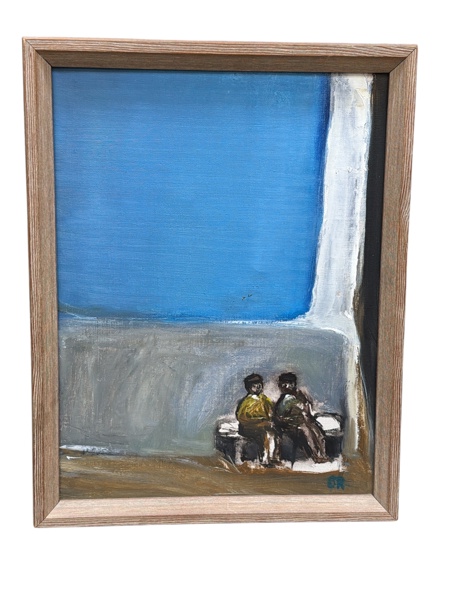 TAVLA OLJA på duk Bernt Ringqvist