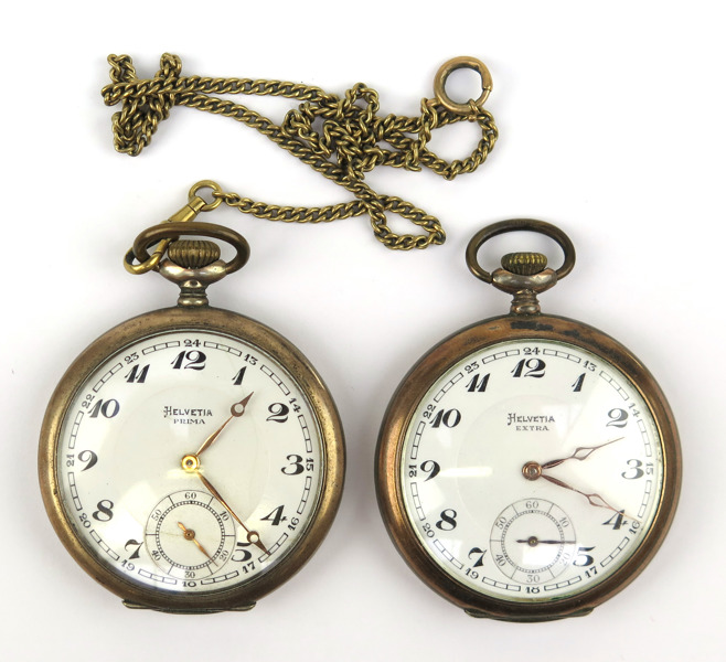 Herrfickur, 2 st, silver, Helvetia,