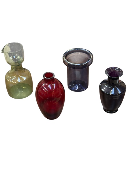 PARTI färgat glas 4 delar
