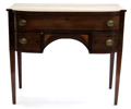 Sideboard, mahogny med intarsia, antagligen England, George IV, 1800-talets 1 hälft,