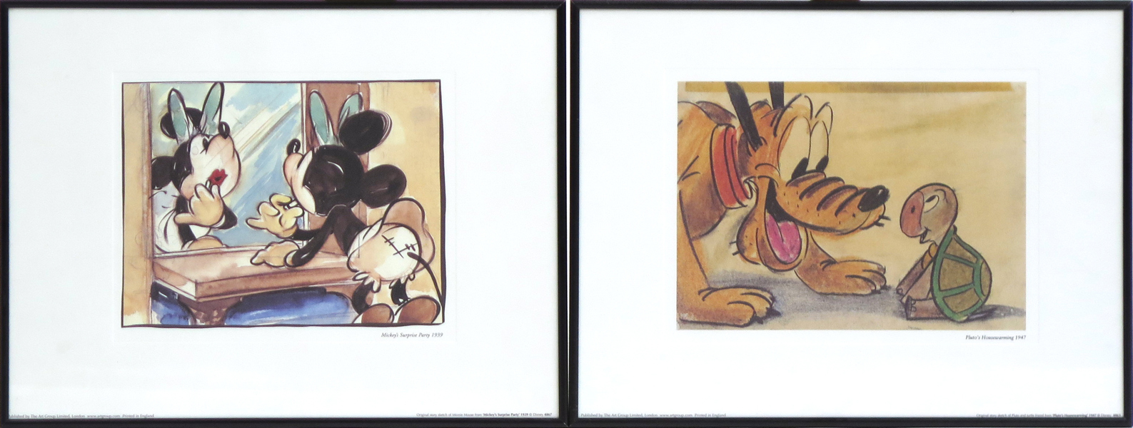 TAVLOR, 2 st färgoffset Walt Disney