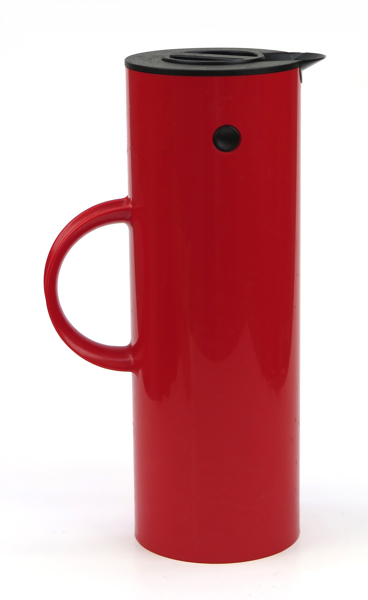 Magnussen, Erik för Stelton, termos, röd plast, Stelton Classic, EM77, design 1977