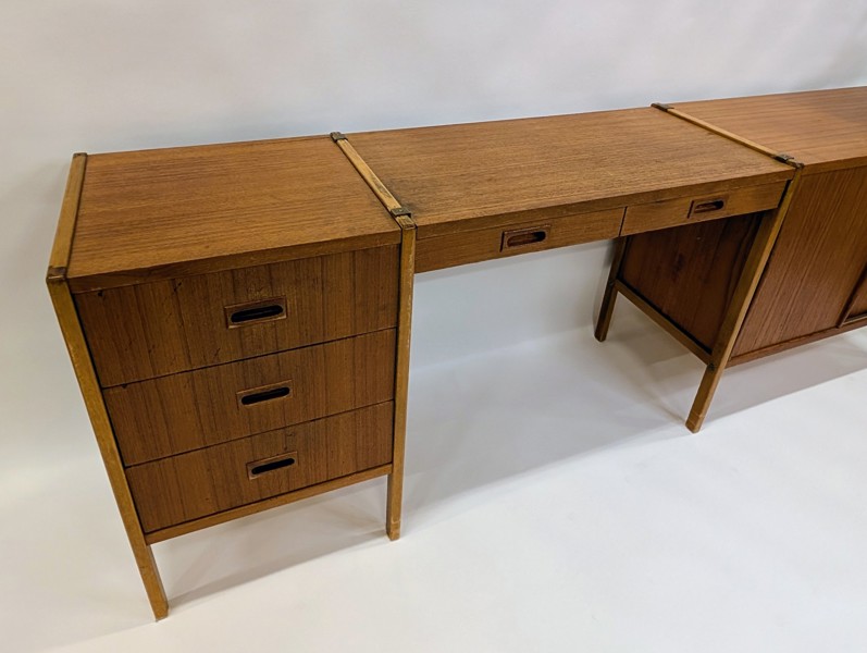 Teak Bokhylla med mellandel Bodafors