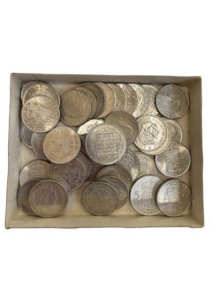 SILVER, svenska mynt samt några sedlar