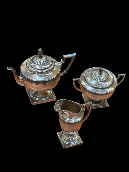 SILVER, kaffeservis 3 delar