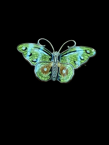 SILVER, Brosch fjäril