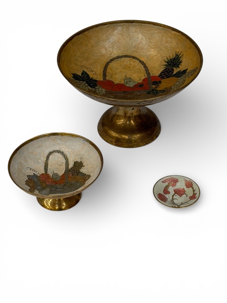 FRUKTFAT, mässing 3 delar