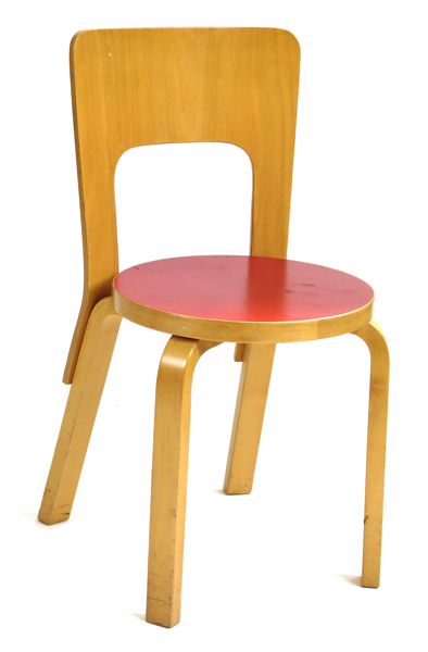 Aalto, Alvar för Artek, stol, björk, modellnummer 65