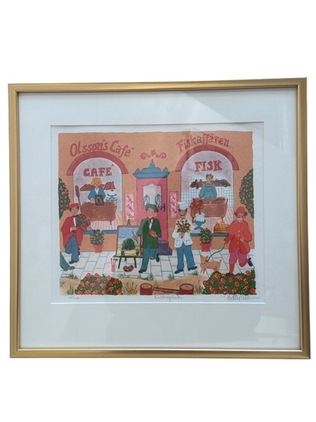 TAVLA, litografi Per-Olof Olsson