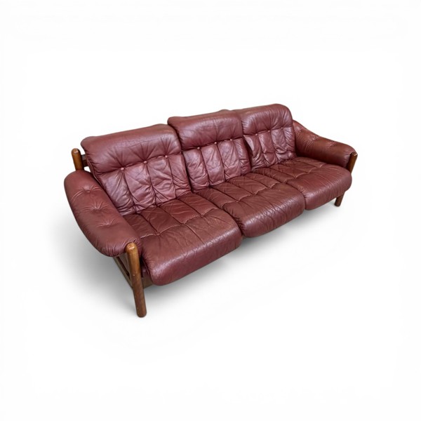 SOFFA läder Drabant  3-sits