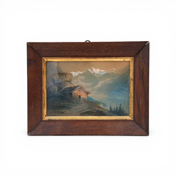 GOUACHE MED TÄCKVITT, okänd konstnär