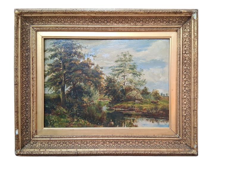 OLJA PÅ PLÅT, okänd konstnär