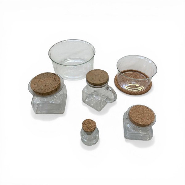 GLASFÖREMÅL, parti  7-delar, Bodum