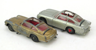 Leksaksbilar, 2 st, Corgi toys, James Bond Aston Martin DB5, 1965