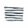 SILVER Knivar Cippendale 6 st
